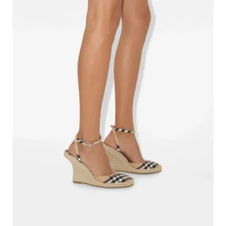 Check Mews Espadrille Pumps 