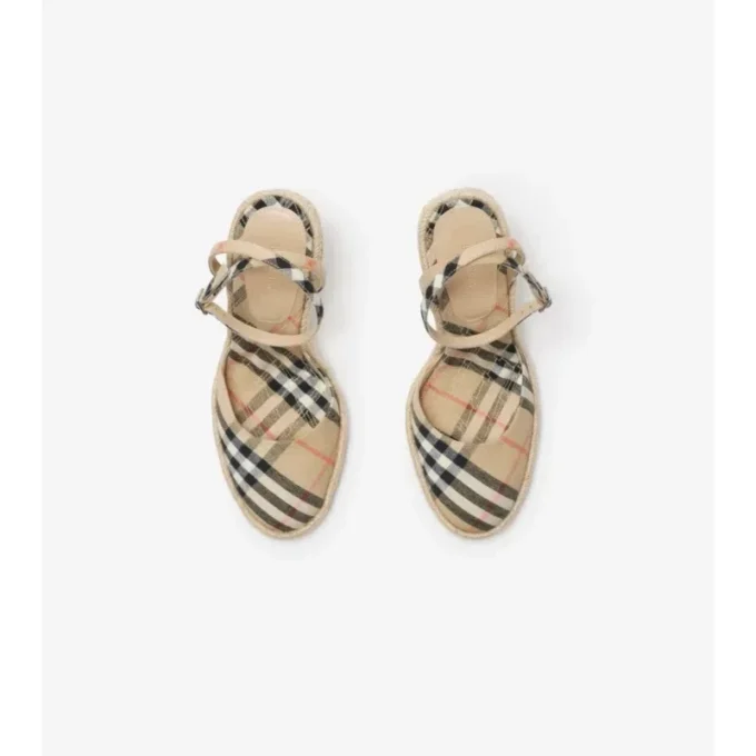 Check Mews Espadrille Pumps 