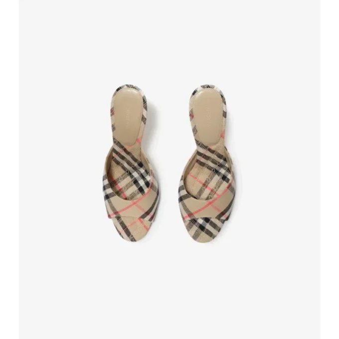 Check Mews High Sandals 