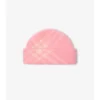 Check Mohair Wool Blend Beanie
