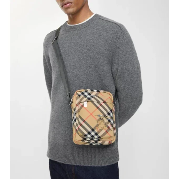 Check North South Crossbody Bag