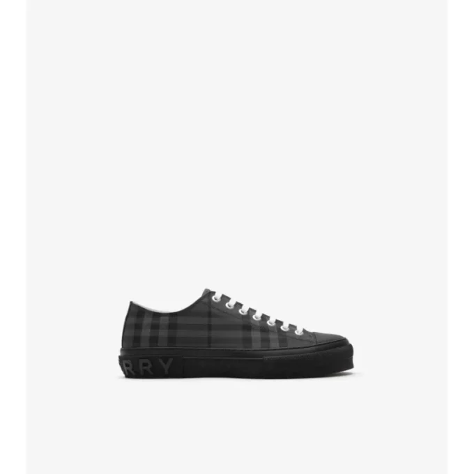 Check Nylon Blend Sneakers