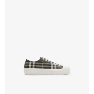 Check Nylon Blend Sneakers