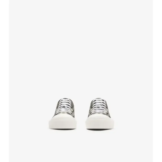 Check Nylon Blend Sneakers