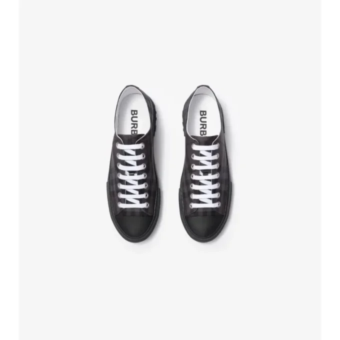 Check Nylon Blend Sneakers