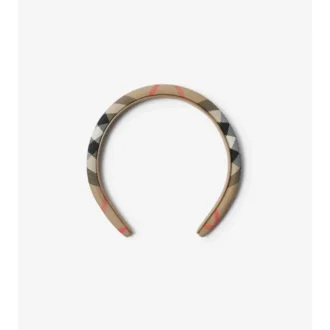 Check Nylon Headband