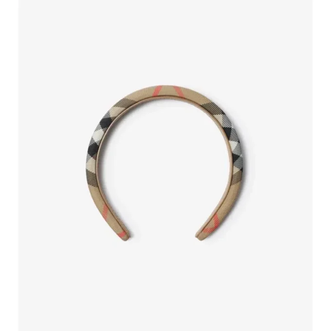 Check Nylon Headband