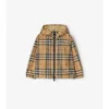 Check Nylon Hooded Jacket