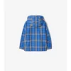 Check Nylon Hooded Jacket