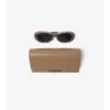 Check Oval Sunglasses