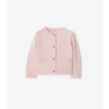 Check Patch Wool Cashmere Cardigan
