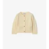 Check Patch Wool Cashmere Cardigan
