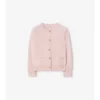 Check Patch Wool Cashmere Cardigan