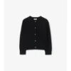 Check Patch Wool Cashmere Cardigan