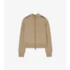 Check Patch Wool Cashmere Cardigan