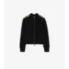 Check Patch Wool Cashmere Cardigan