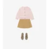 Check Patch Wool Cashmere Cardigan