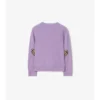 Check Patch Wool Cashmere Cardigan