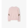 Check Patch Wool Cashmere Cardigan