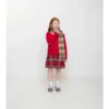 Check Patch Wool Cashmere Cardigan
