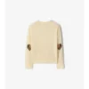 Check Patch Wool Cashmere Cardigan