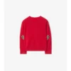 Check Patch Wool Cashmere Cardigan