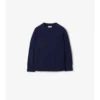 Check Patch Wool Cashmere Sweater