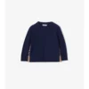 Check Patch Wool Cashmere Sweater