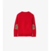 Check Patch Wool Cashmere Sweater