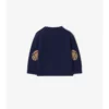 Check Patch Wool Cashmere Sweater