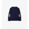 Check Patch Wool Cashmere Sweater