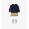 Check Patch Wool Cashmere Sweater