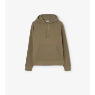 Check Piping Cotton Hoodie