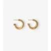 Check Print Hoop Earrings