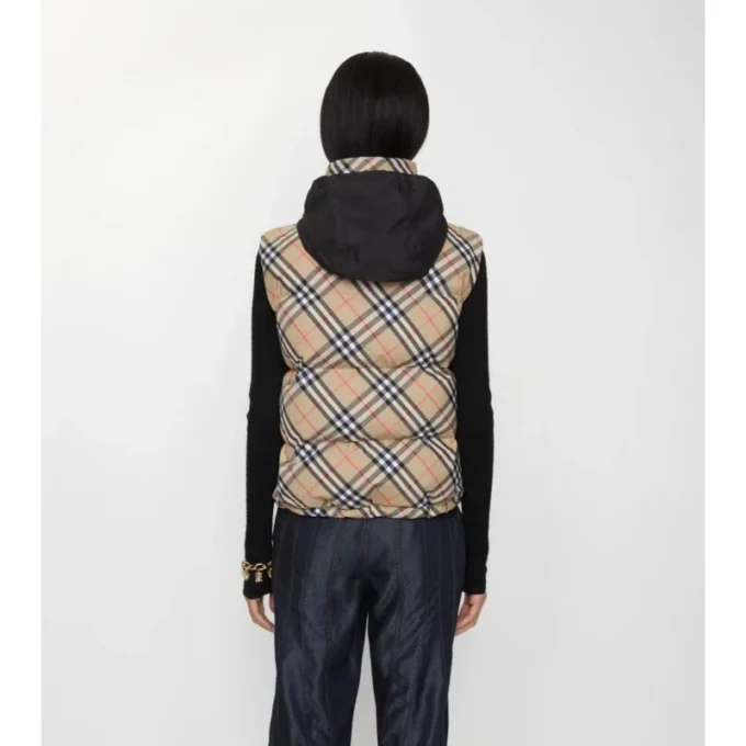 Check Puffer Gilet