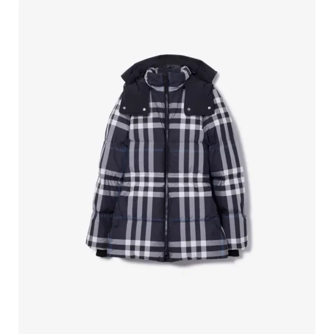 Check Puffer Jacket