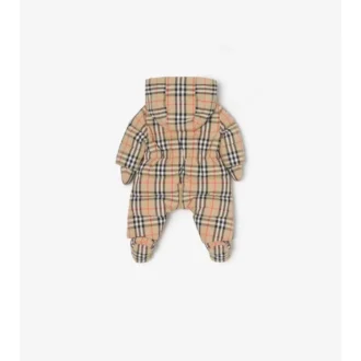 Check Puffer Suit