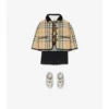 Check Quilted Nylon Barn Jacket