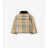 Check Quilted Nylon Barn Jacket