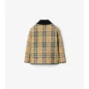Check Quilted Nylon Barn Jacket