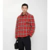 Check Quilted Wool Flannel Jacket