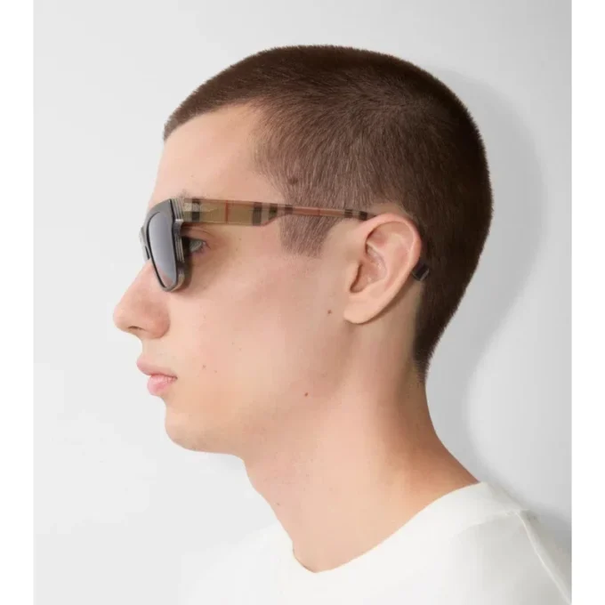 Check Rectangular Sunglasses
