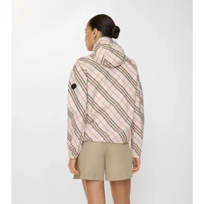 Check Salcombe Hooded Jacket 