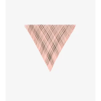 Check Silk Chiffon Scarf