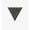Check Silk Chiffon Scarf