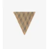 Check Silk Chiffon Scarf