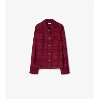 Check Silk Pyjama Shirt