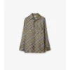 Check Silk Pyjama Shirt