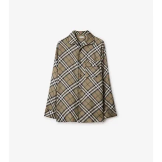 Check Silk Pyjama Shirt