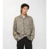 Check Silk Pyjama Shirt